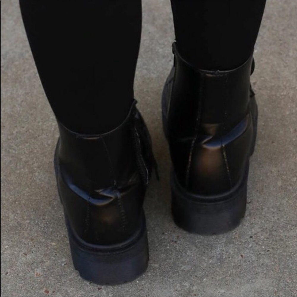 Fall Doll Black Platform Combat Boots - Picture 7 of 9